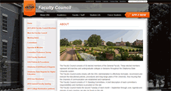 Desktop Screenshot of facultycouncil.okstate.edu