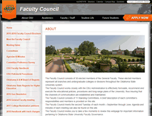 Tablet Screenshot of facultycouncil.okstate.edu