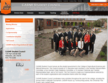 Tablet Screenshot of casnrstudentcouncil.okstate.edu