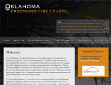 Tablet Screenshot of oklahomaprescribedfirecouncil.okstate.edu