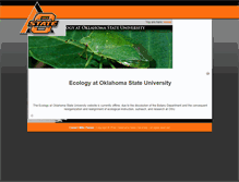 Tablet Screenshot of ecology.okstate.edu
