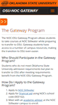 Mobile Screenshot of gateway.okstate.edu