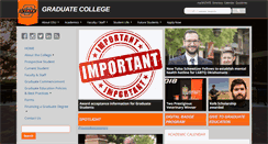 Desktop Screenshot of gradcollege.okstate.edu
