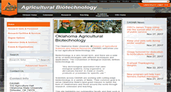 Desktop Screenshot of agbiotech.okstate.edu