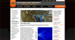 Desktop Screenshot of physics.okstate.edu