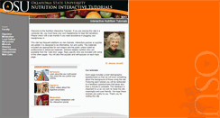 Desktop Screenshot of nutrition.okstate.edu