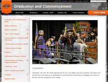 Tablet Screenshot of commencement.okstate.edu