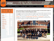 Tablet Screenshot of aiche.okstate.edu