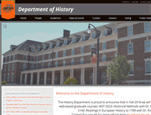 Tablet Screenshot of history.okstate.edu