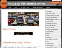 Tablet Screenshot of parking.okstate.edu