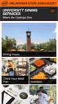 Mobile Screenshot of dining.okstate.edu
