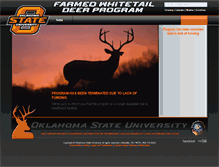 Tablet Screenshot of deer.okstate.edu
